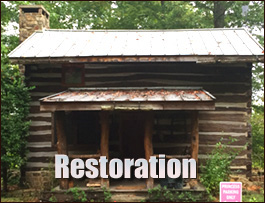 Historic Log Cabin Restoration  Alexander, North Carolina