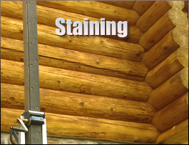  Alexander, North Carolina Log Home Staining